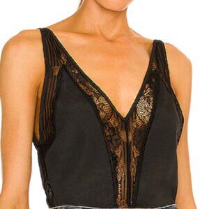 Sharone Lace Satin Bodysuit superdown brand: superdown